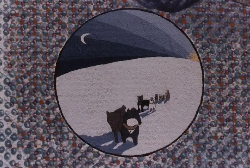 Alaska Sled Dogs Mural