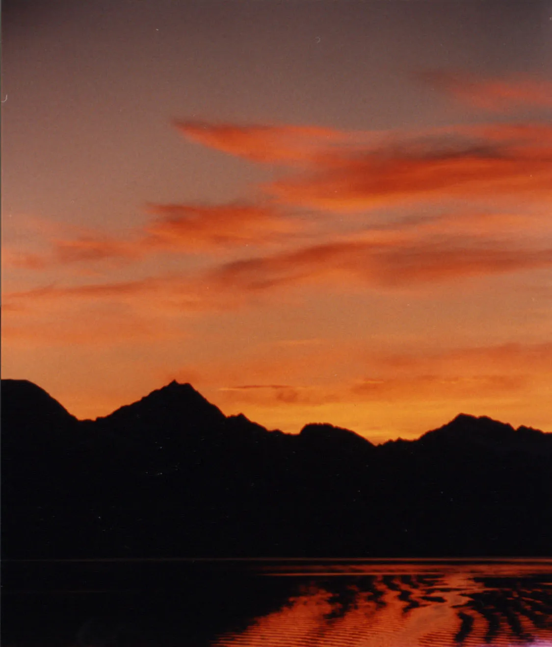 Alaska Sunset on Cruise