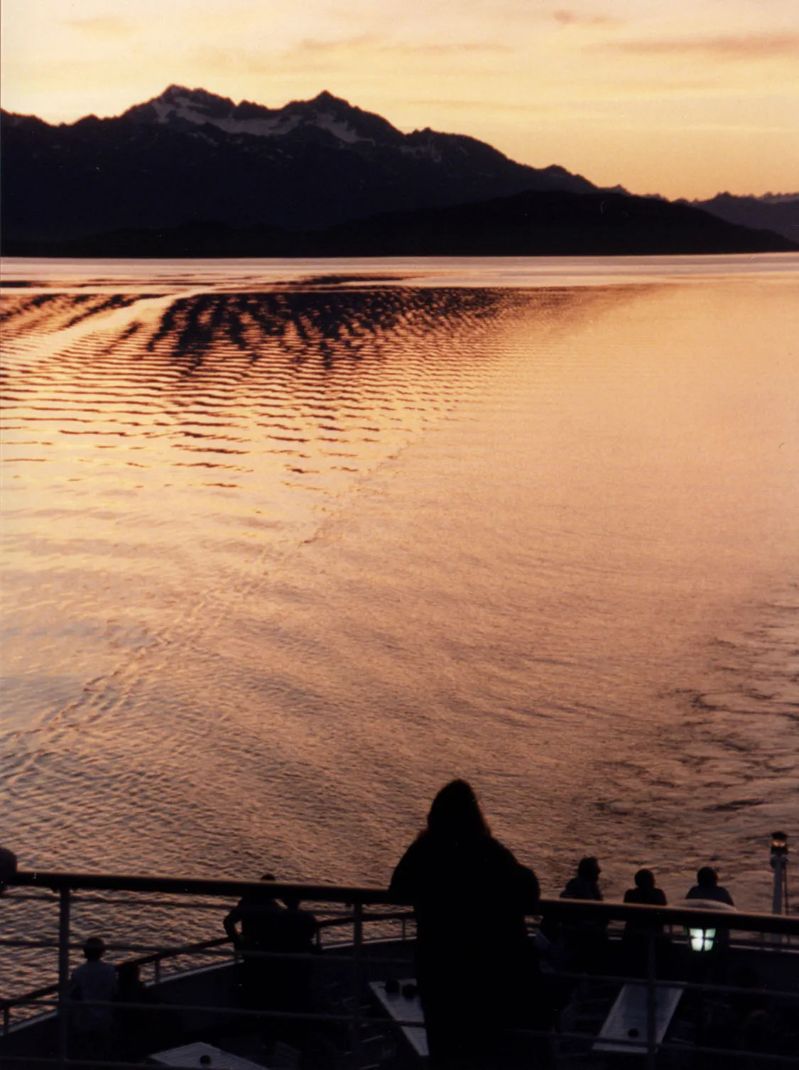 Alaska Sunset on a Cruise Ship