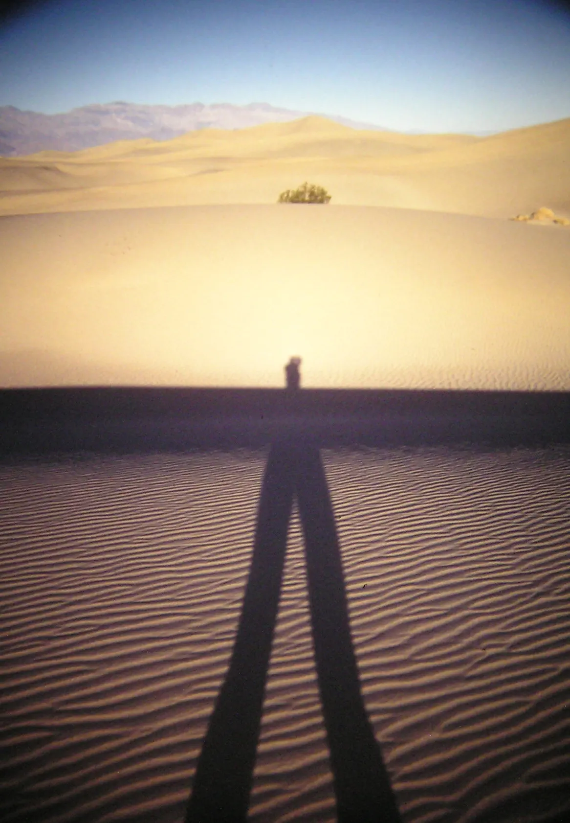 Death Valley Shadow Portrait