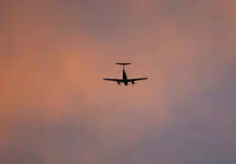 Airplane In Sunset 20260211 02