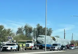 B-52 Bomber Moved Through Town 20220106 06