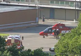 LifeFlight Helicopter At Loma Vista School May 2012