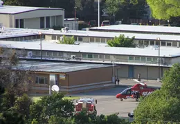 LifeFlight Helicopter At Loma Vista School May 2012 04