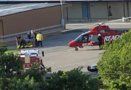 LifeFlight Helicopter At Loma Vista School May 2012 07