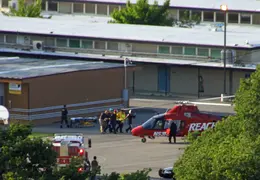LifeFlight Helicopter At Loma Vista School May 2012 09