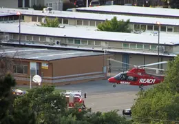 LifeFlight Helicopter At Loma Vista School May 2012 12