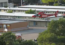 LifeFlight Helicopter At Loma Vista School May 2012 14