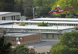 LifeFlight Helicopter At Loma Vista School May 2012 15