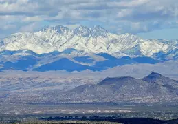 Four Peaks w Clouds n Snow 20250308 01