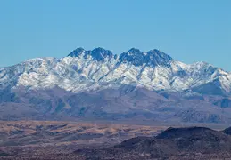Four Peaks w Clouds n Snow 20250308 20