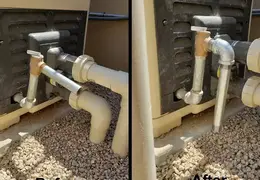 Pool Heater Pressure Relief Pipe 20230616 Before n After