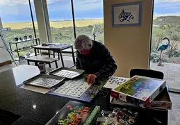 Ernie Doing Puzzle