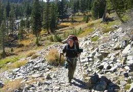 Desolation Wilderness Lake Aloha Backpacking October 2015 043