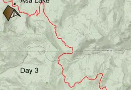 Sonora Pass to Ebbetts Pass Map Day 3 2022