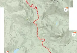 Sonora Pass to Ebbetts Pass Map Day 4 2022