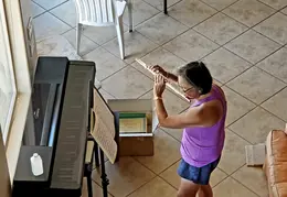 Cheryl Playing Her Flute 20210925 01