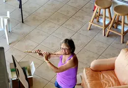 Cheryl Playing Her Flute 20210925