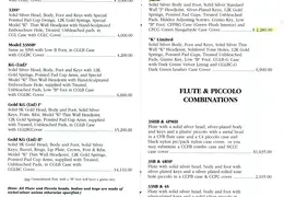 Gemeinhardt Flutes Price LIst Nov 1998 04