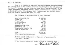 Home Relocation Shasta to GO 1983