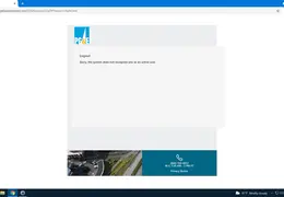 PGandE MyPensionConnect Error Message