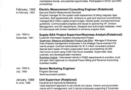 Resume Restructuring 1994 09