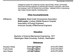 Resume Restructuring 1994 10
