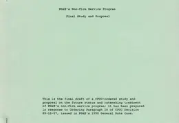 PGandE NonFirm Service Program Final Study and Proposal 05