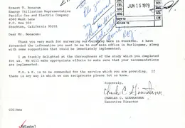 California Teachers Association Thank You 1979