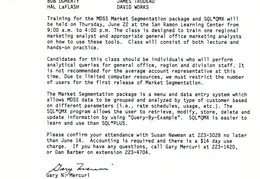 PGandE MDSS SQL Training 1989