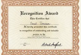 Recognition Award 1980