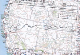 Western USA Road Map w Big Boy Route 2024a